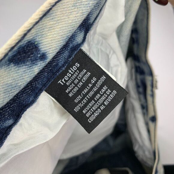 Trestles Supply Co Jeans Mens 46 Acid Wash Denim Distressed Straight Leg Moto - Picture 11 of 12